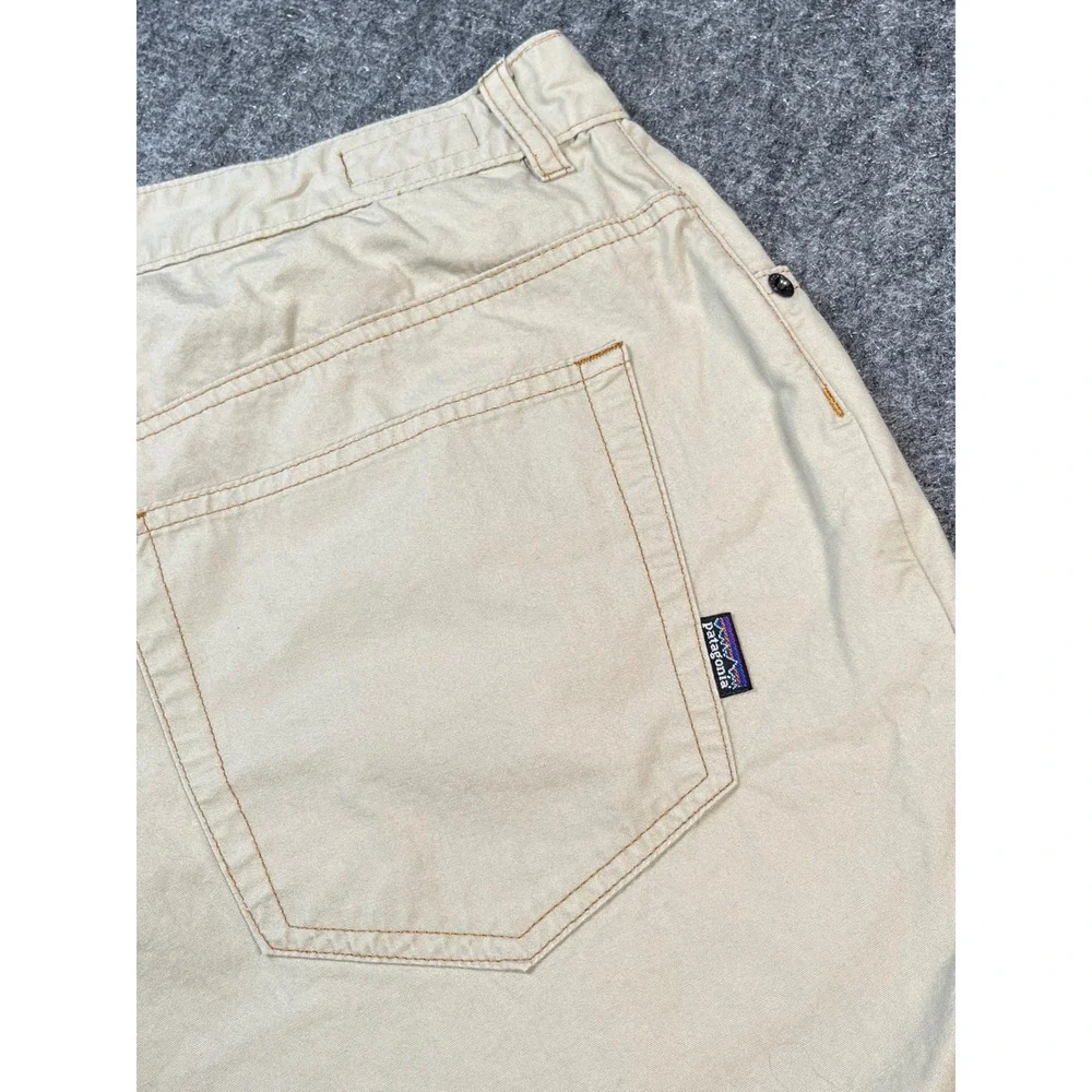 Patagonia Organic Cotton Canvas Mens Shorts Beige Outdoor‎ Casual Size 35